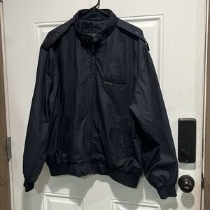 Members Only Bomber Jacket Large Blue Vintage